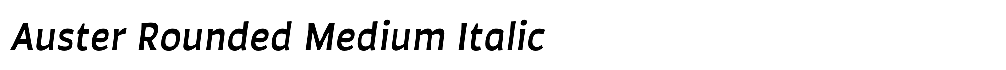 Auster Rounded Medium Italic image